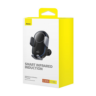 ���� ����� ���� Baseus LightChaser Series Wireless Charging Electric Car Mount 15W
