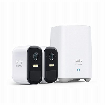���� 2 ������ ����� 2K + ���� eufy Security eufyCam 2C Pro Kit