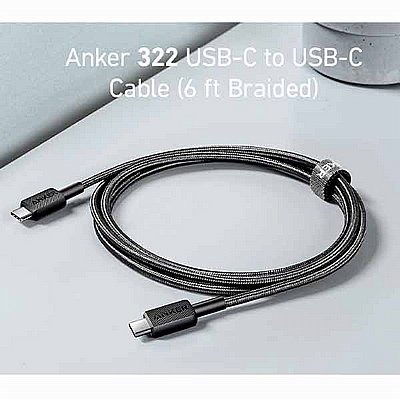 ��� 1.8 ��� Anker 322 USB-C to USB-C ���� ����