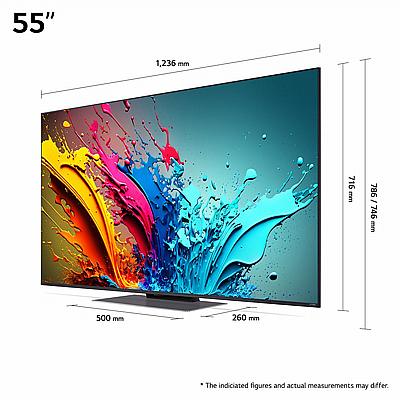 55 ���� LG QNED86, �������� ���� K4 �� ���� ���� �������� ���� 8, ���� 120Hz �-webOS24, ���� 55QNED86T6A
