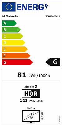 �������� ���� 55 ���� ���������� 4K LG UHD, ���: 55UT80006LA