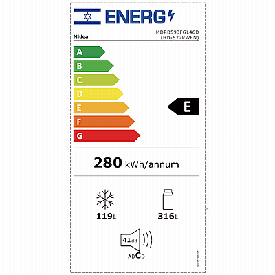 ���� ����� ����� 435 ���� ��� MDRB593FGL46D ���� MIDEA �����