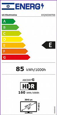  65 ���� LG QNED80, �������� ���� 4K �� ���� ��������, ��� ���, HDR10 �-webOS24, ��� 65QNED80T6B