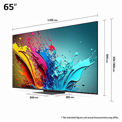 65 ���� LG QNED86, �������� ���� 4K �� ���� ���� �������� ���� 8, ���� 120Hz �-webOS24, ���� 65QNED86T6A