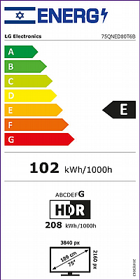  75 ���� LG QNED80, �������� ���� 4K �� ���� ��������, ��� ���, HDR10 �-webOS24, ��� 75QNED80T6B