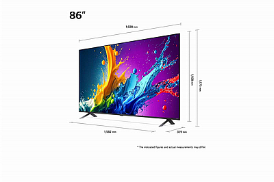  75 ���� LG QNED80, �������� ���� 4K �� ���� ��������, ��� ���, HDR10 �-webOS24, ��� 75QNED80T6B