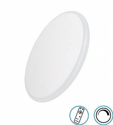 גוף תאורה צמוד תקרה 54W דגם LONDON עם שלט CCT מבית OMEGA