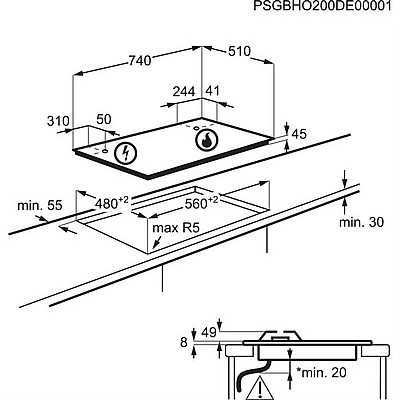 ������ �� ������ ����� ZANUSSI ZGO78520BA 