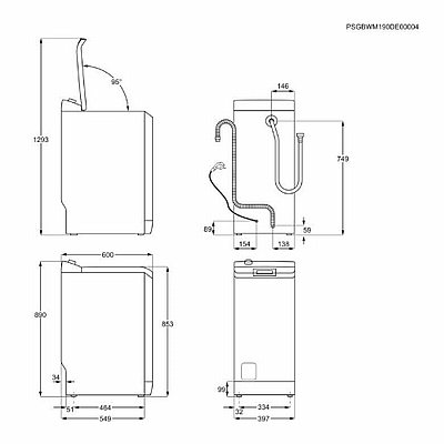 ����� ����� ��� ����� 6 �"� ���� ZANUSSI ����� ��� ZWQ61126CE