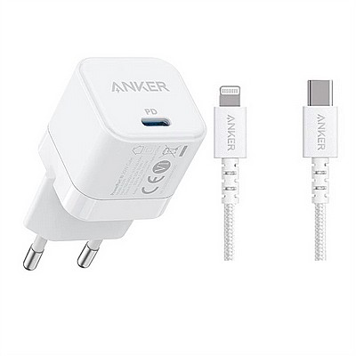 ���� ��� 20W ���� ��� ����� PD ������� Anker Apple ���� MFI CABLE+PowerPort III Cube 20W
